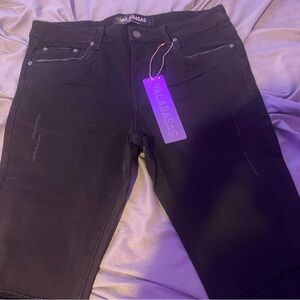 Custom plated VALABASAS skinny jeans size 36